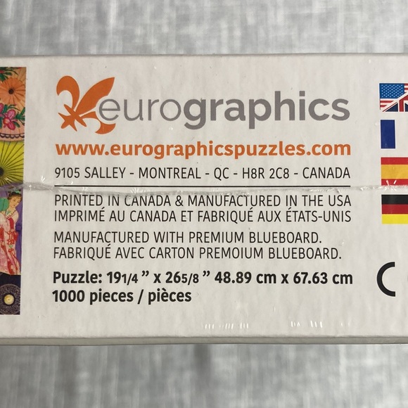 EUROGRAPHICS PUZZLE Colors of the World “Asian Oil-Paper Umbrellas” 1000 pieces - Picture 6 of 7